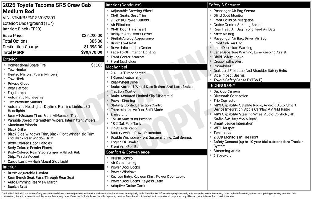 Certified Used 2025  Toyota SR5 image 7