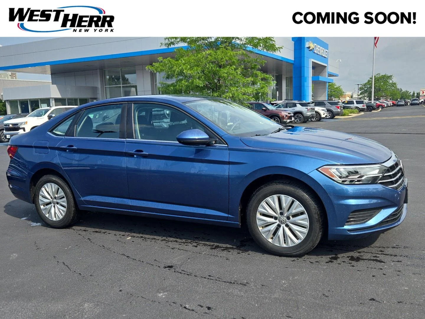 Used 2019 Blue Silk Metallic Volkswagen S image 1