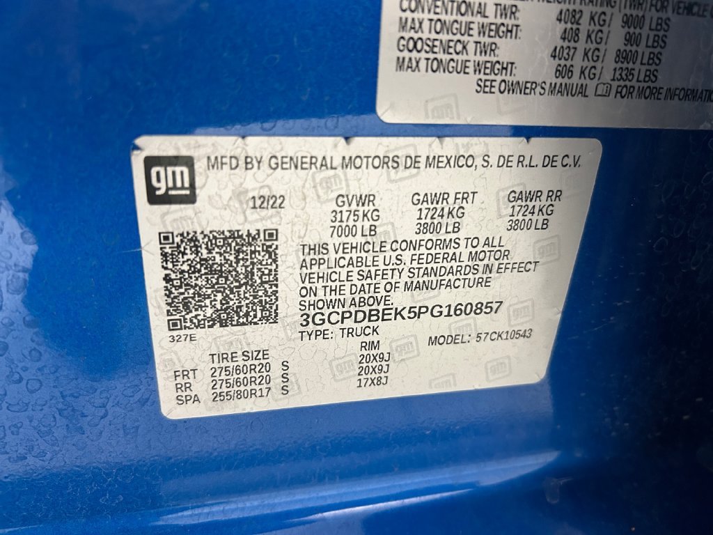 Used 2023 Blue Chevrolet Custom image 18