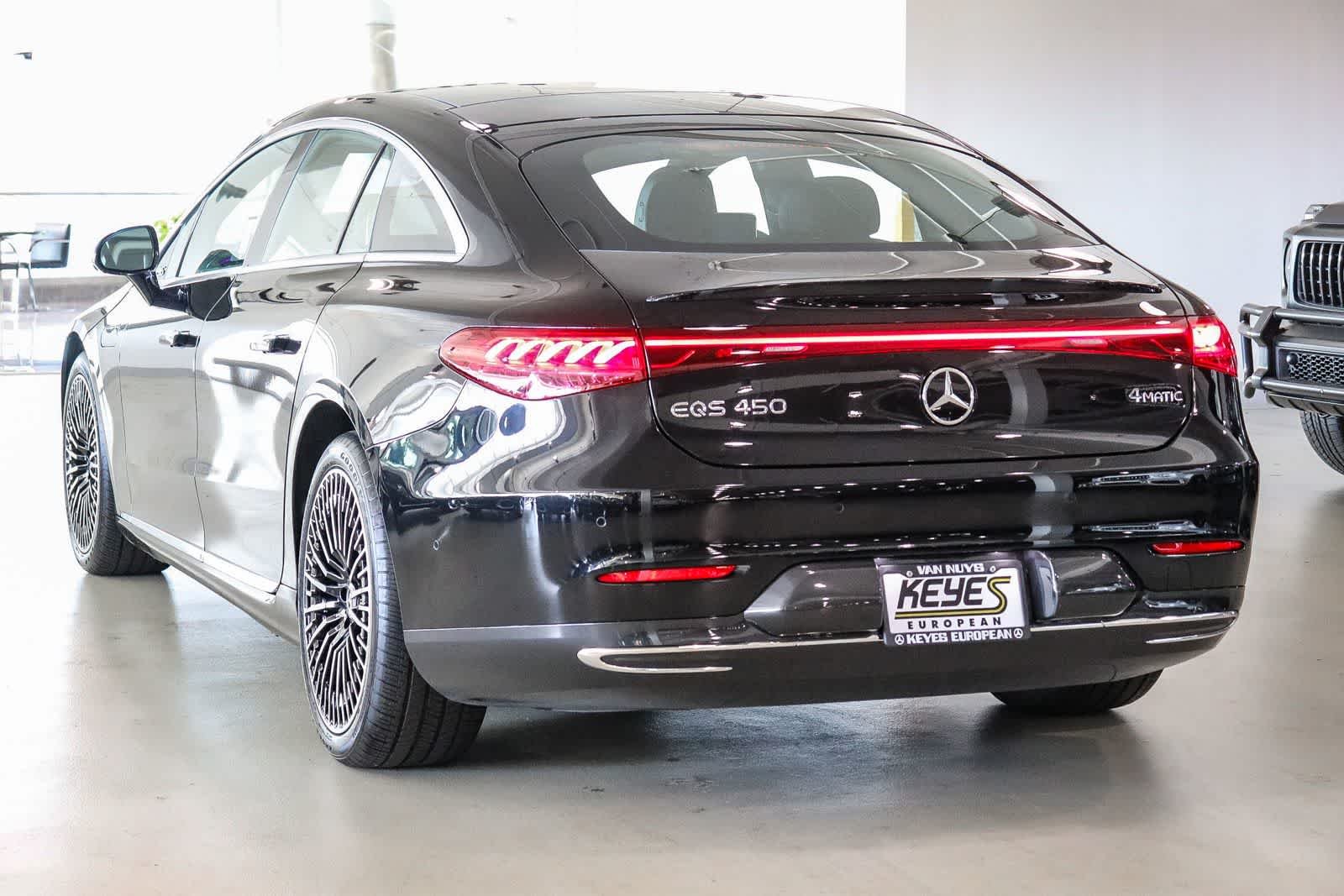 Certified Used 2024 Obsidian Black Metallic Mercedes-Benz EQS 450 image 2