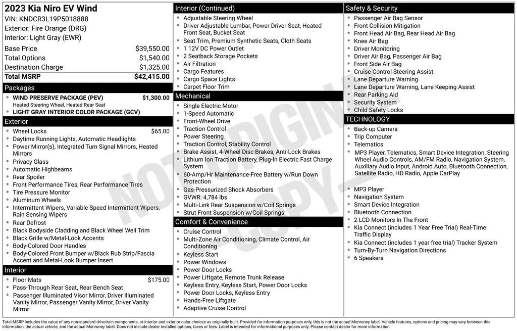Used 2023 Red Kia Wind image 17
