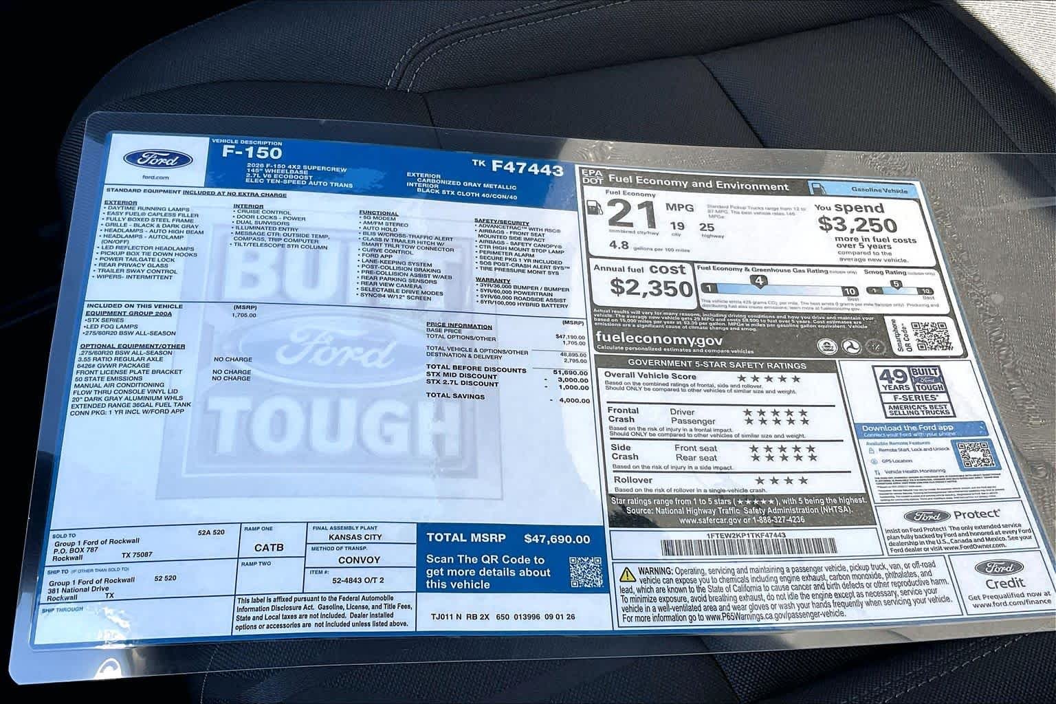 New 2026 Carbonized Gray Metallic Ford STX® image 19