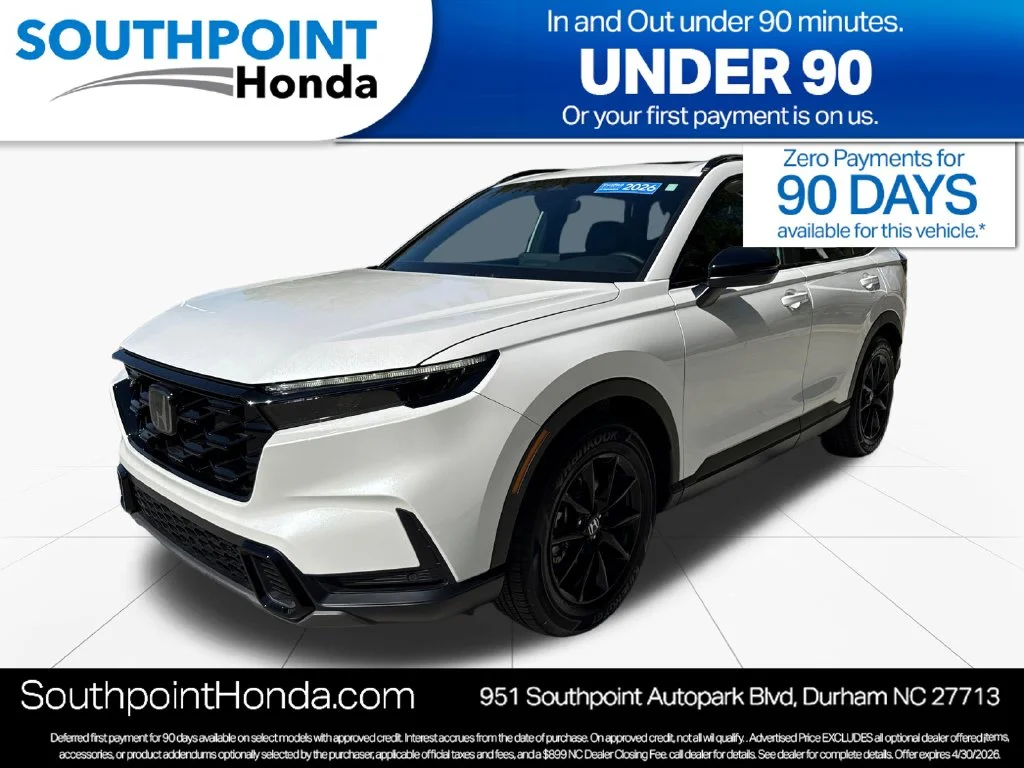 Used 2026 Platinum White Pearl Honda 2WD Sport-L Hybrid image 3