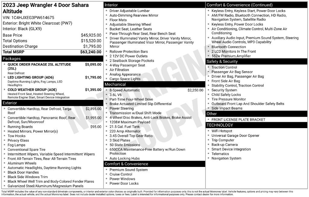 Used 2023 White Jeep Altitude image 54