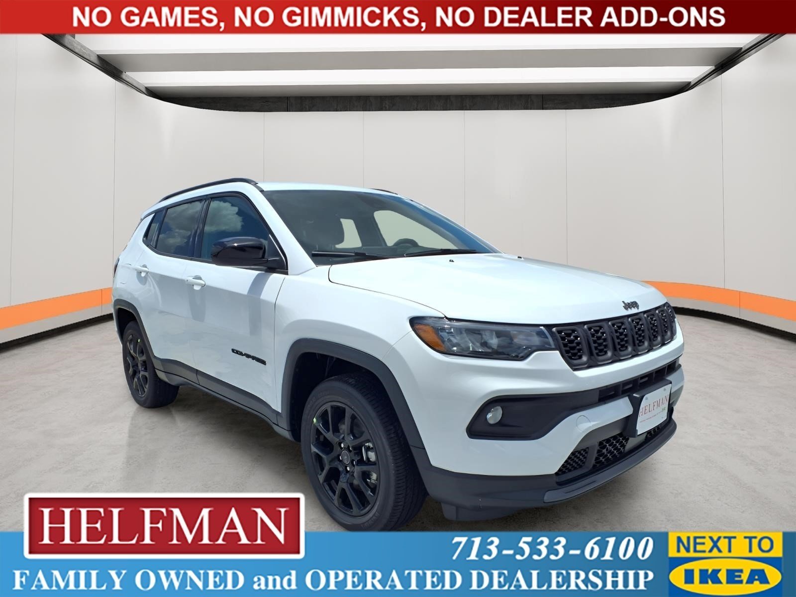 New 2026 Bright White Clear-Coat Exterior Paint Jeep Latitude Altitude image 1