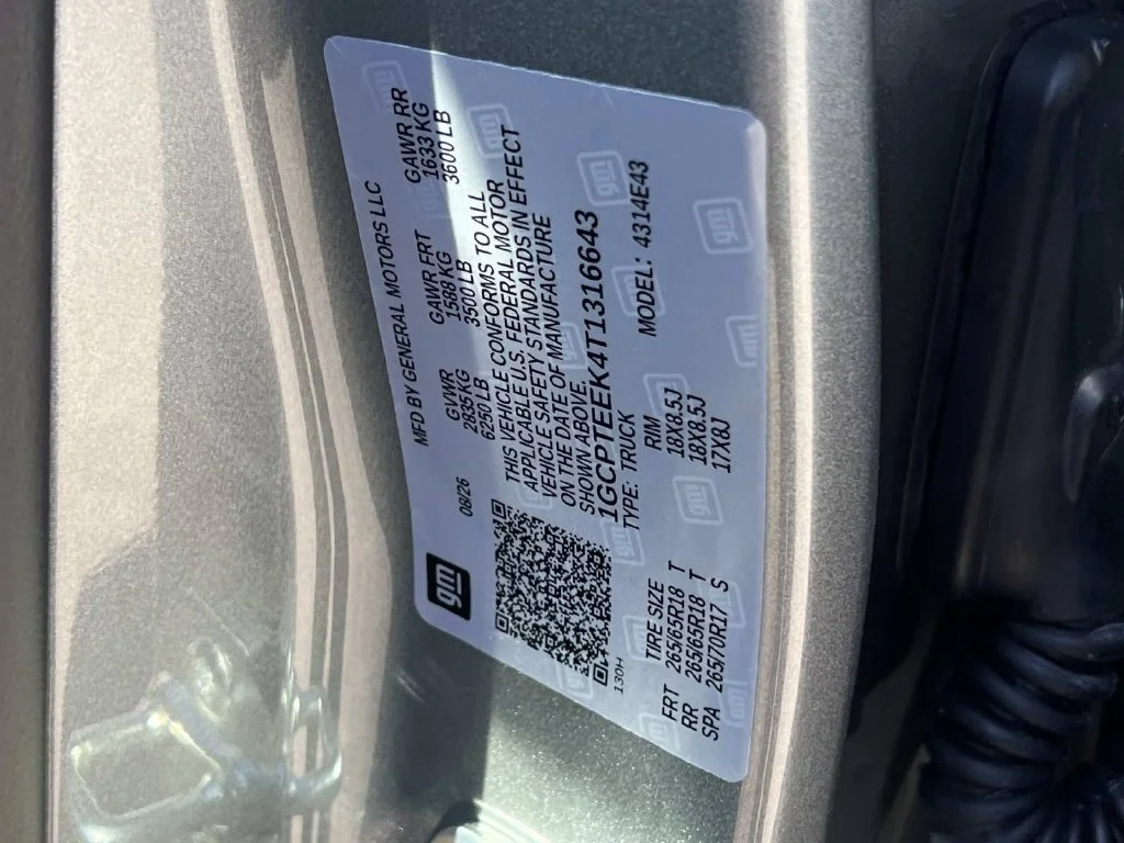 New 2026 Sterling Gray Metallic Chevrolet Trail Boss image 15