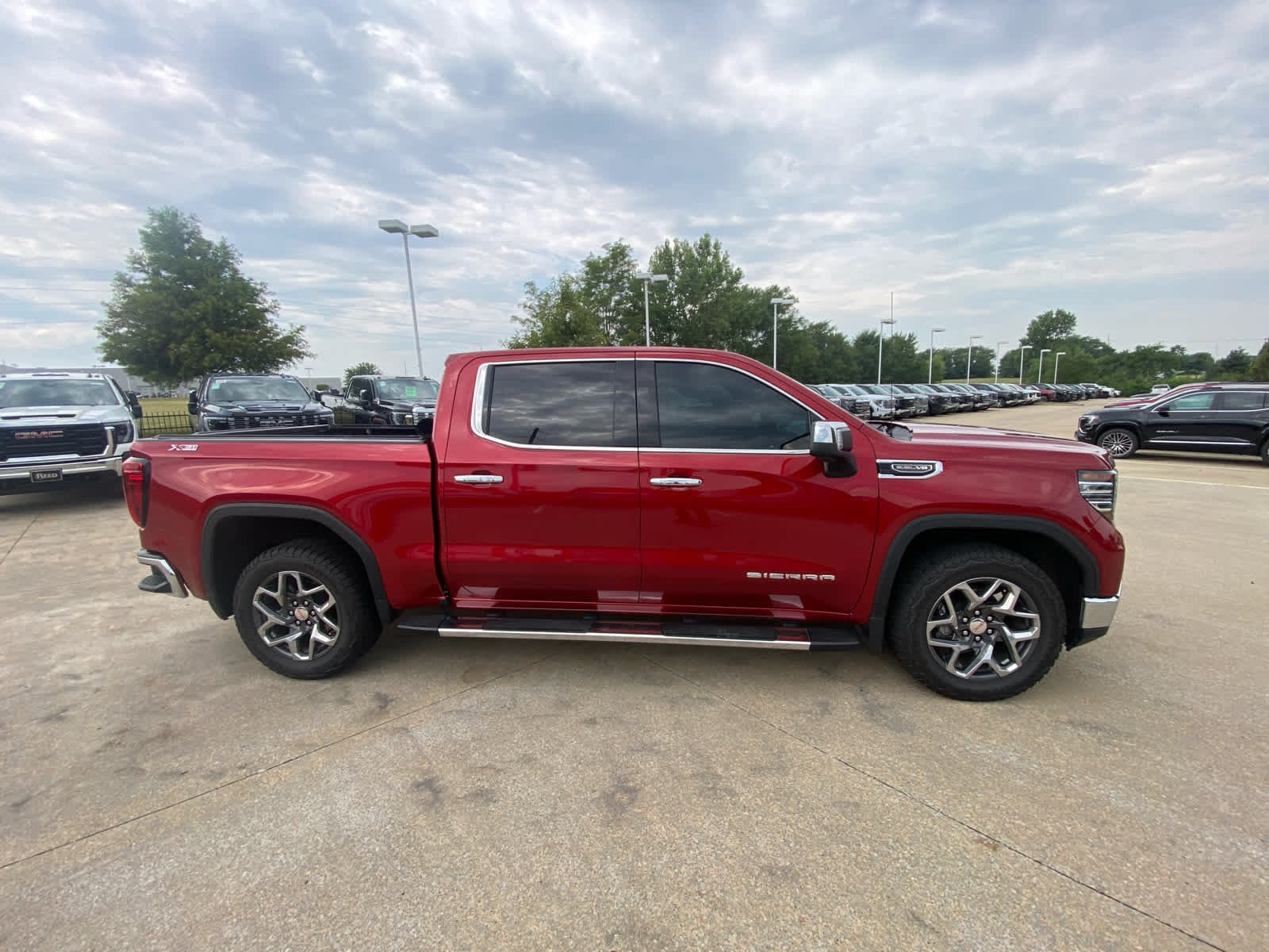 Used 2024 Volcanic Red Tintcoat GMC SLT image 3