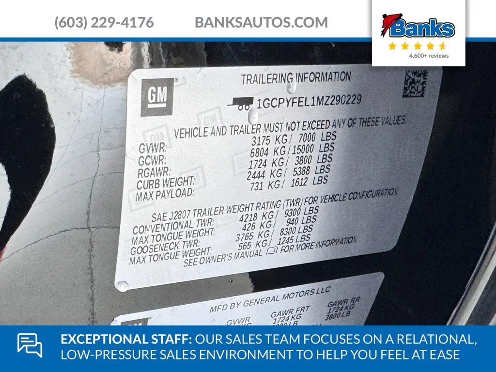 Certified Used 2021 BLACK Chevrolet LT Trail Boss image 10