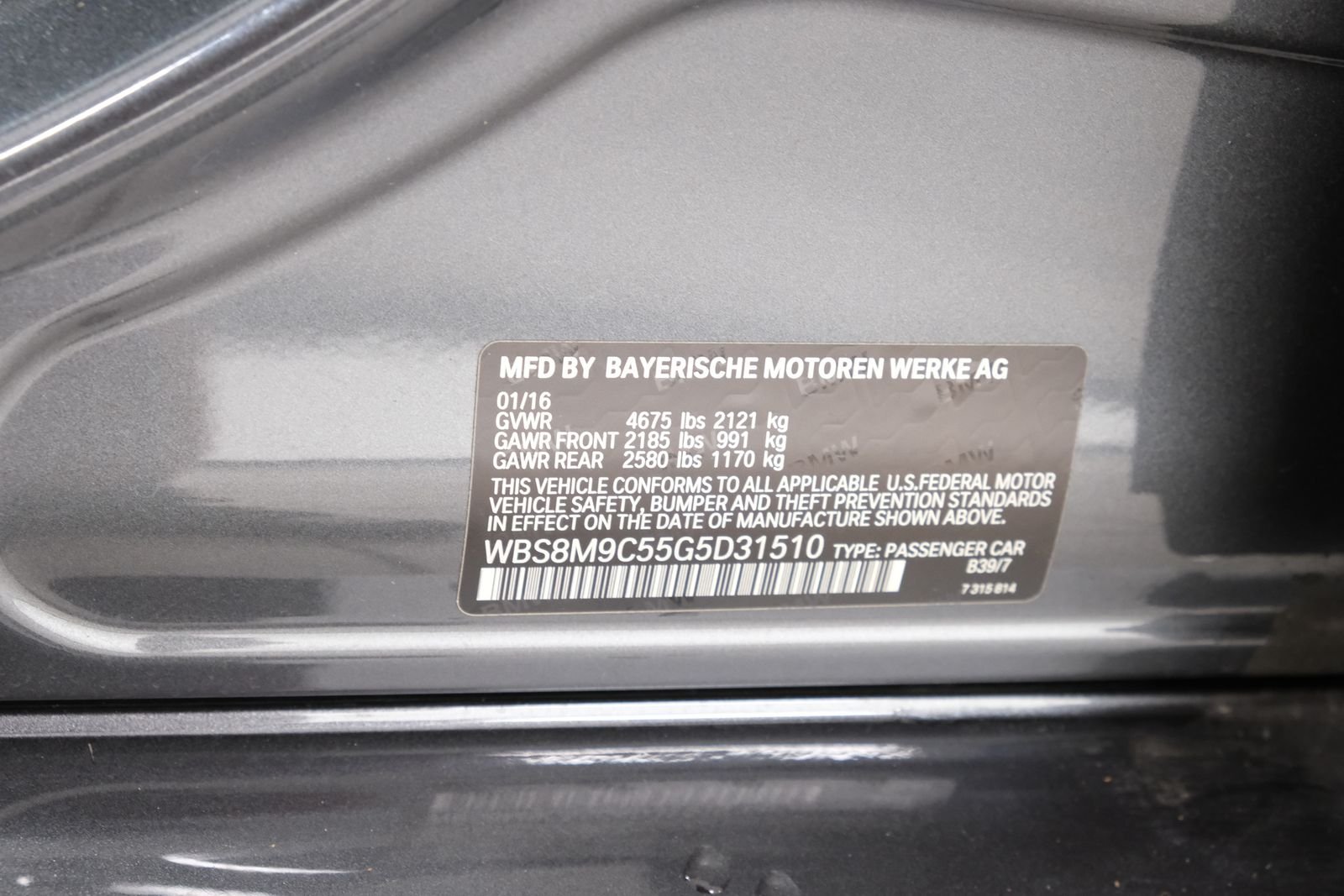 Used 2016 Mineral Gray Metallic BMW Base image 35