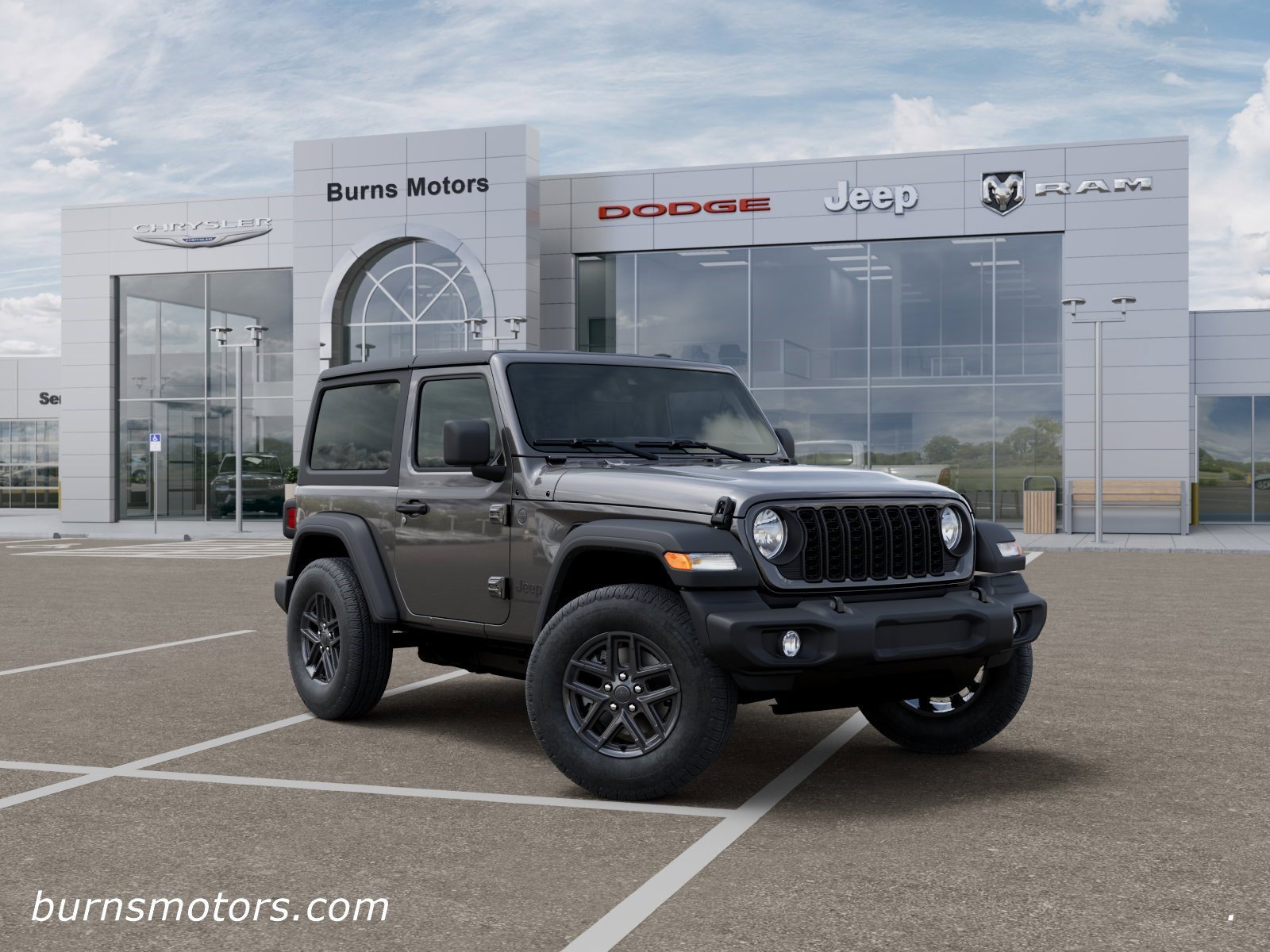 New 2026 Granite Crystal Metallic Clear-Coat Exterior Paint Jeep Sport 2-Door image 5