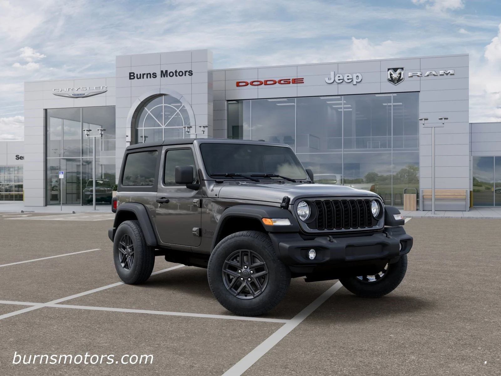 New 2026 Granite Crystal Metallic Clear-Coat Exterior Paint Jeep Sport 2-Door image 5