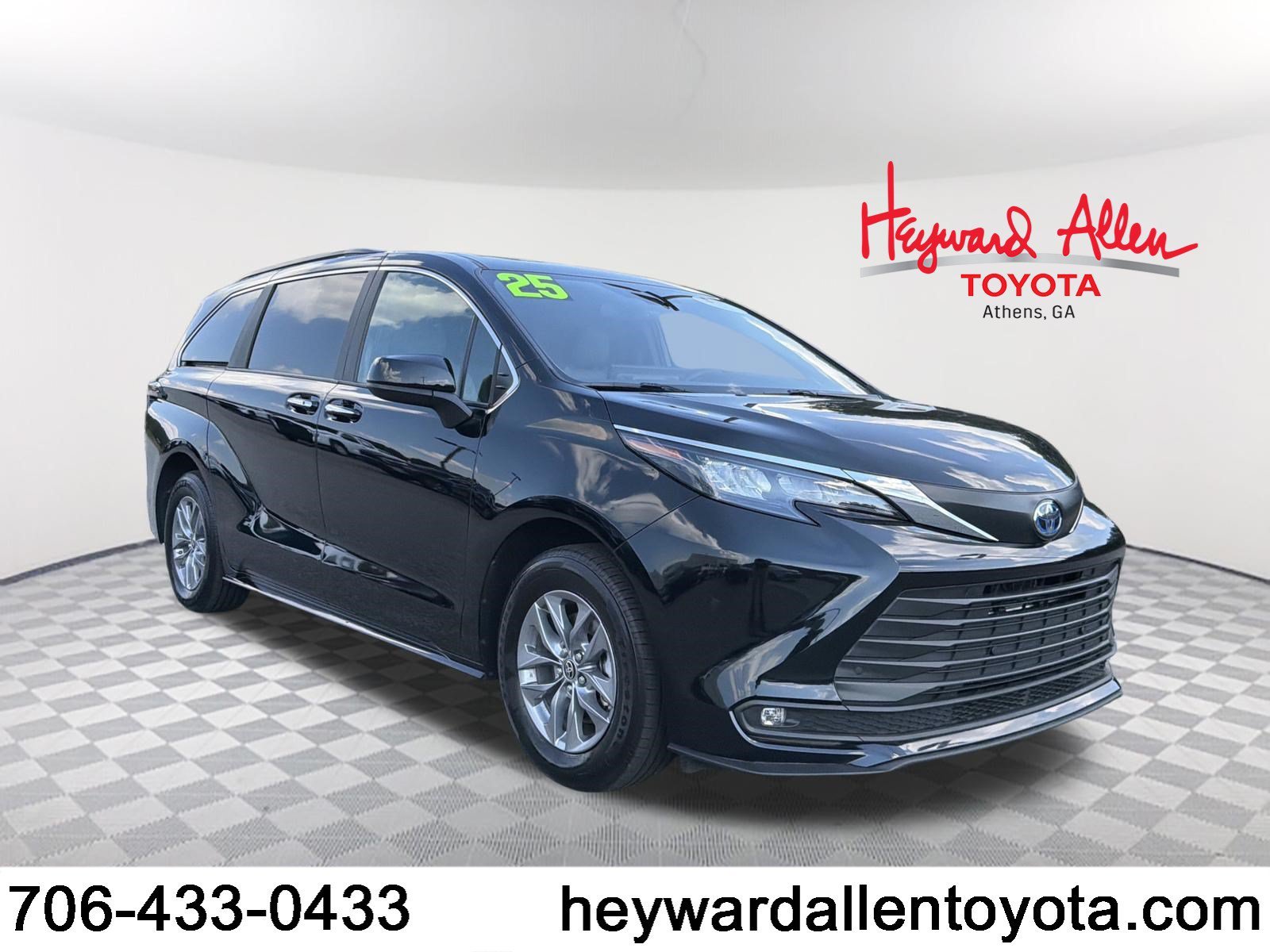 Certified Used 2025 Midnight Black Metallic Toyota XLE image 1