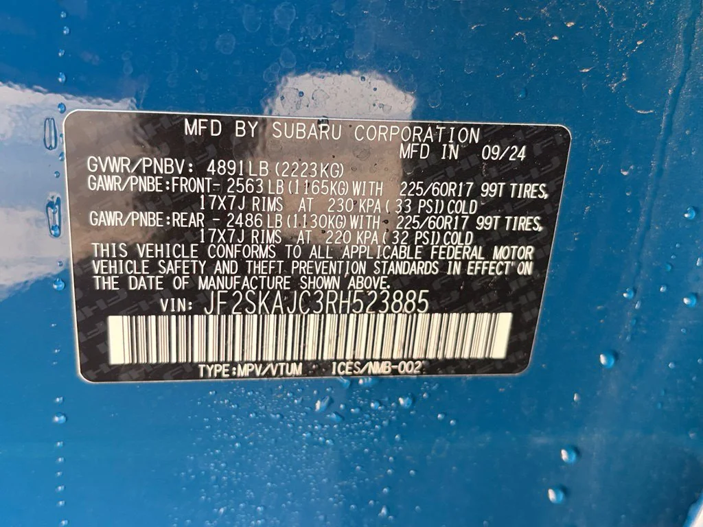 Certified Used 2024 Blue Subaru Wilderness image 19