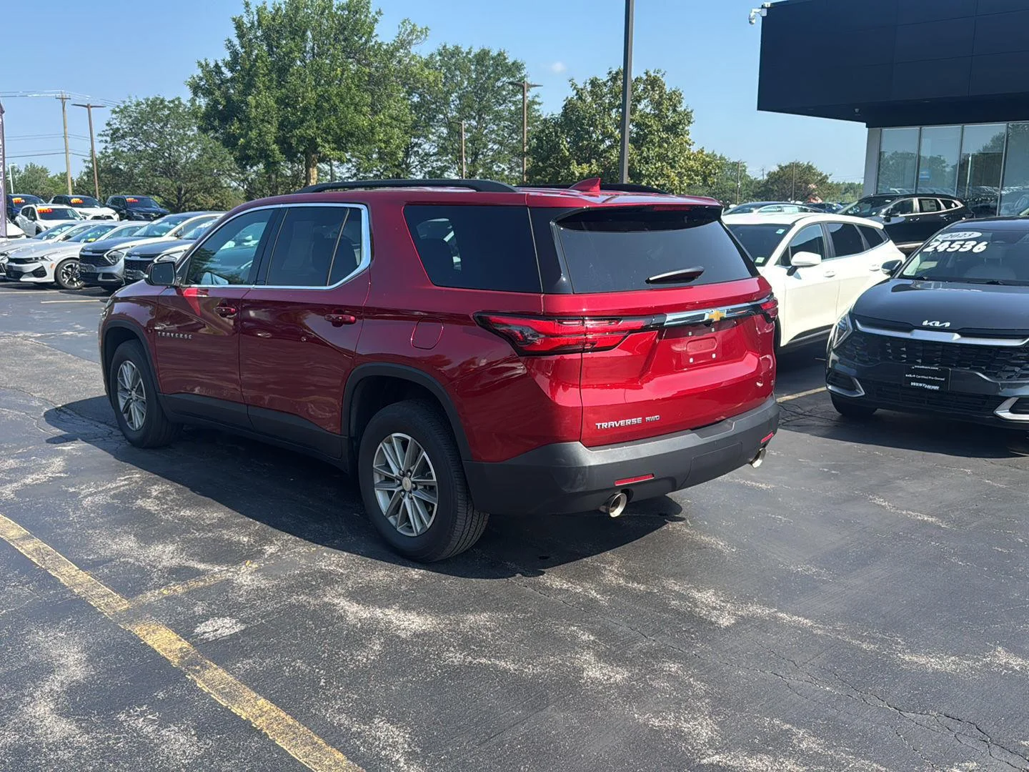 Used 2023 Radiant Red Tintcoat Chevrolet LT Cloth image 7