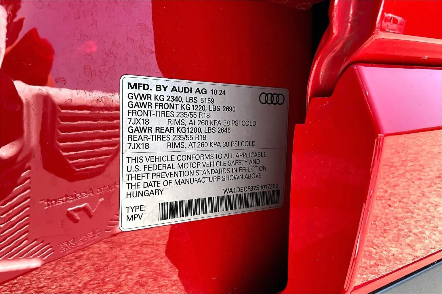 Certified Used 2025 Progressive Red Audi S line Premium image 34