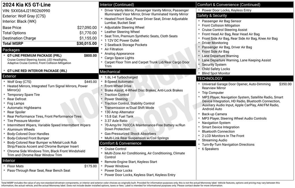 Used 2024 Gray Kia GT-Line image 29