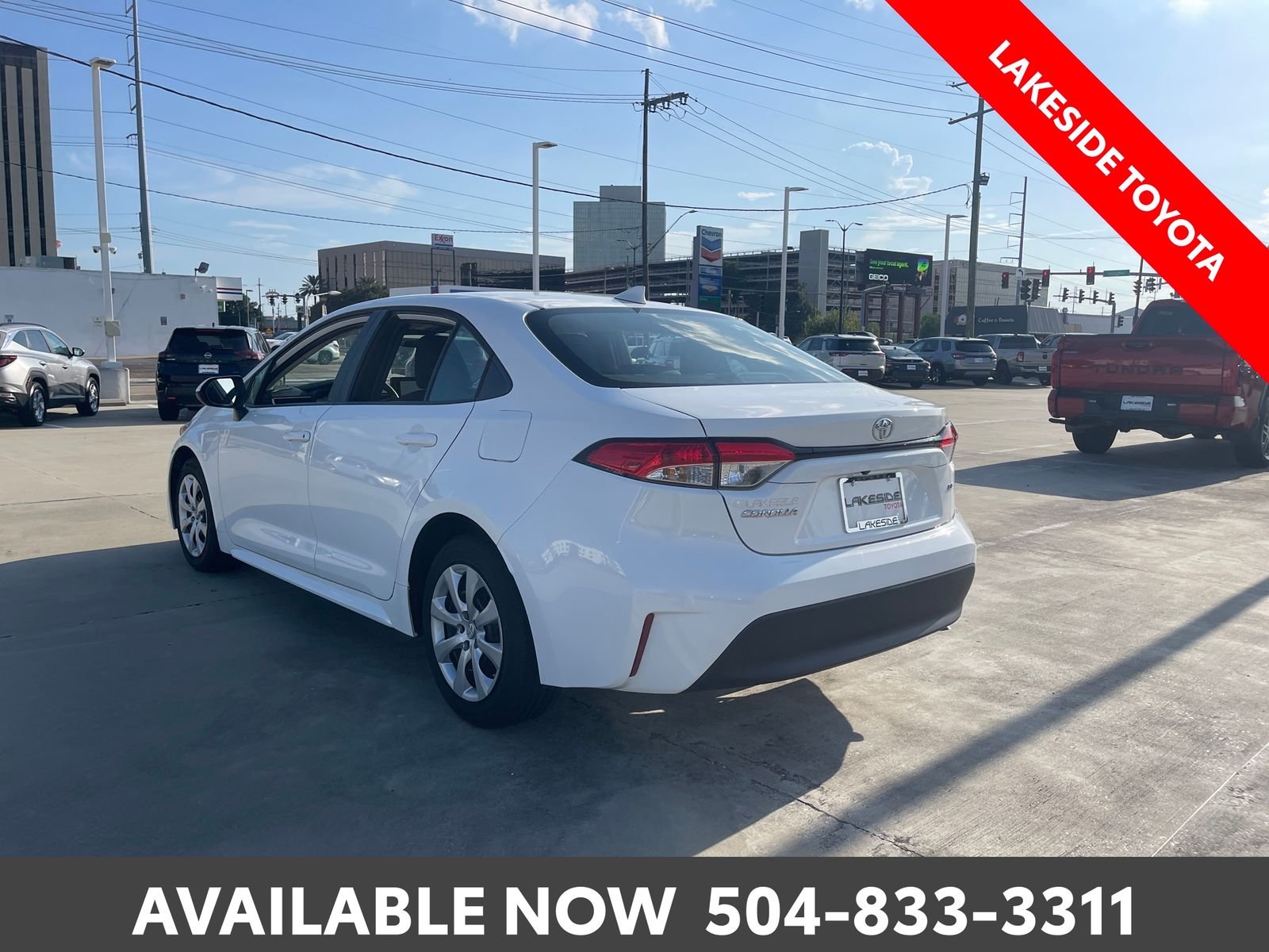 Used 2023 White Toyota LE image 3