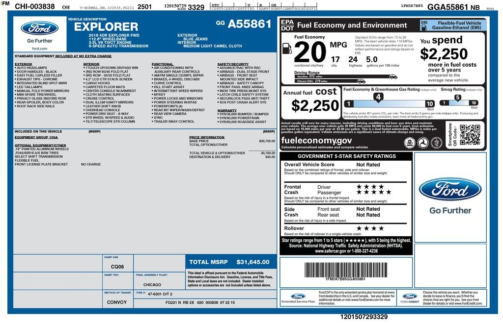 Used 2016 Blue Ford Base image 10