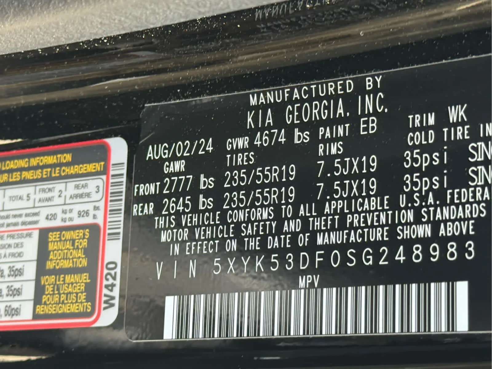Used 2025 Ebony Black Kia SX-Prestige image 27