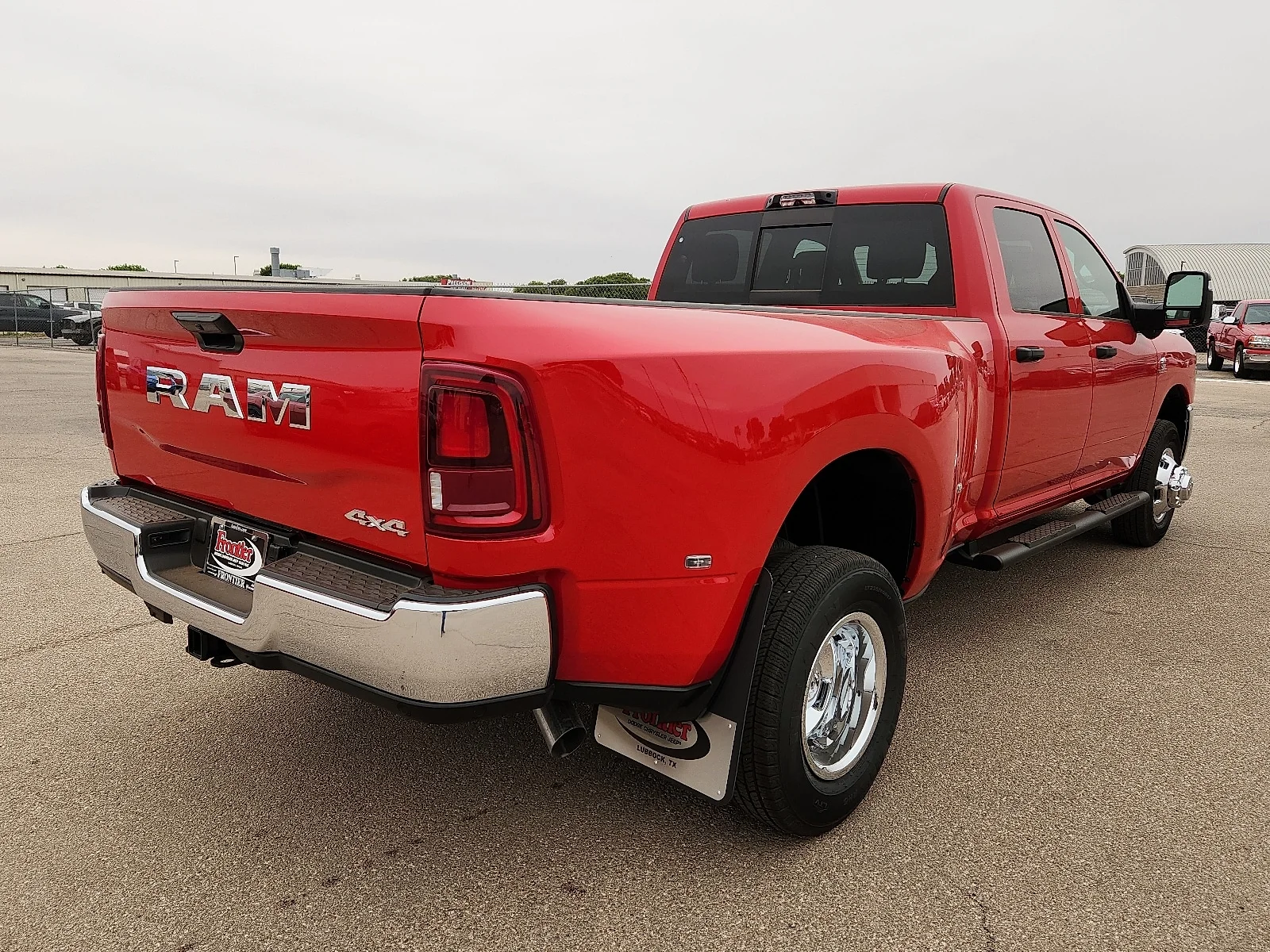 New 2026 Flame Red Clear-Coat  Paint Ram TRADESMAN CREW CAB 4X4 8