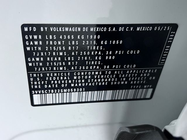 Certified Used 2025 White Volkswagen 1.5T S image 27