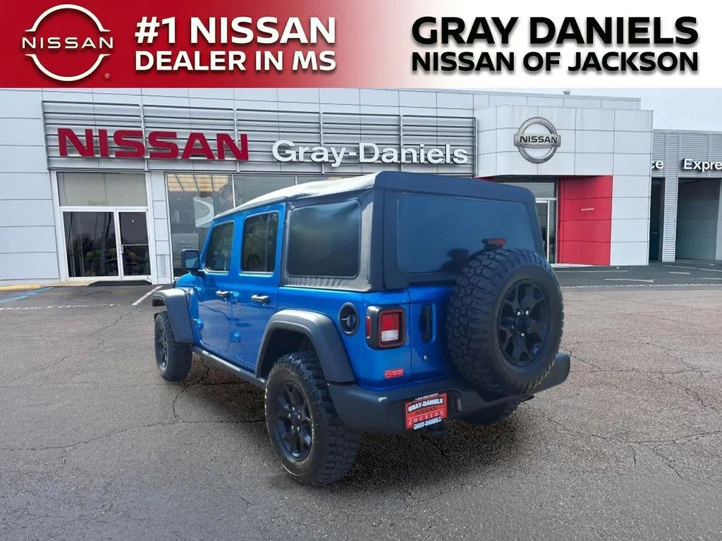 Used 2022 Blue Jeep Unlimited Willys image 5