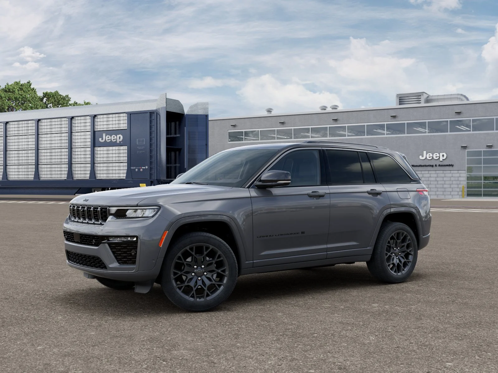 New 2027 Sting-Gray Clear-Coat Paint Jeep Summit image 1