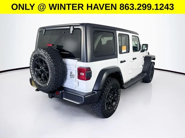 Used 2021 White Jeep Unlimited Willys image 7