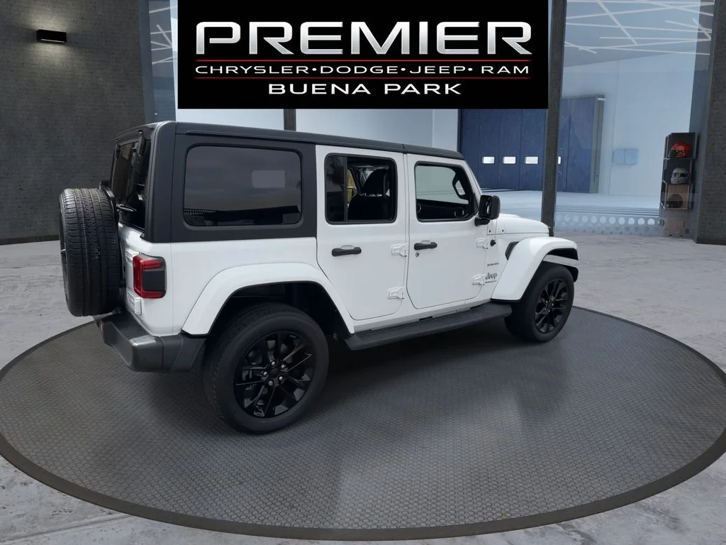 Certified Used 2023 White Jeep Sahara 4xe image 8