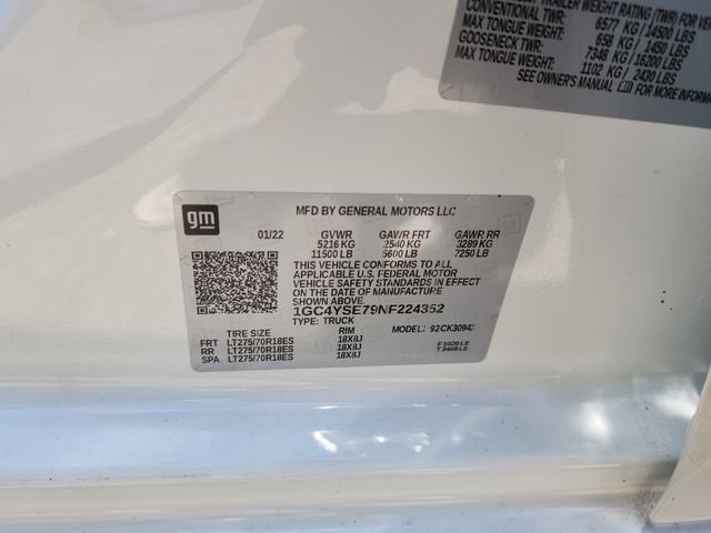 Used 2022 White Chevrolet Work Truck image 20