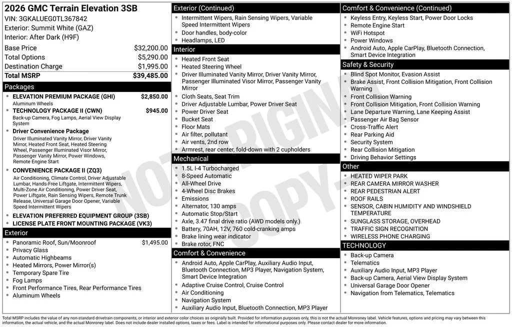 2026 GMC Terrain Elevation - Photo 5