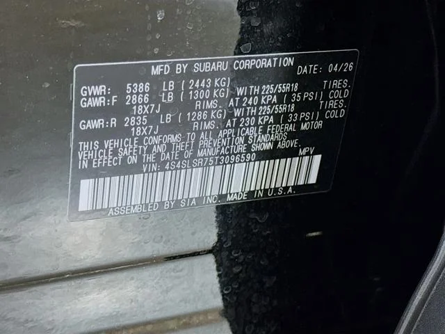 New 2026 CRYSTAL BLACK SILICA Subaru Limited Hybrid image 42