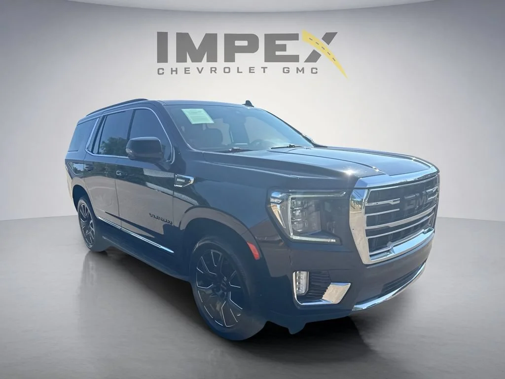Used 2021 ONYX BLACK GMC SLT image 7