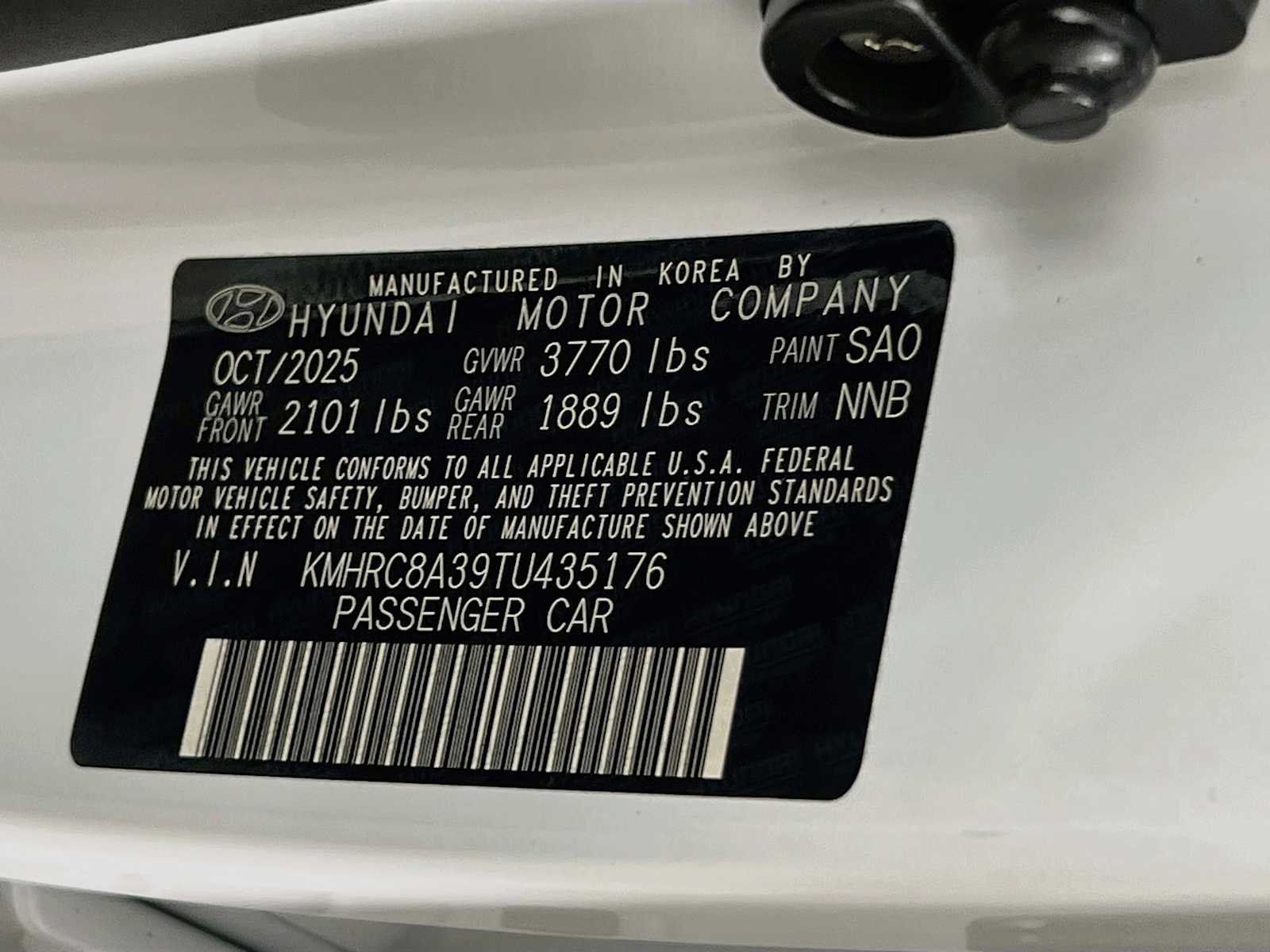 Used 2026 Lunar White w/Black Roof Hyundai SEL image 31