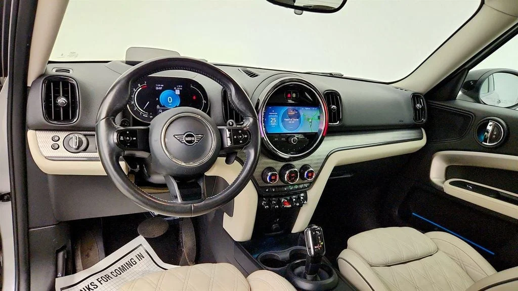 Used 2024 Melting Silver III Metallic MINI Cooper S ALL4, Iconic w/ Chesterfield Leather image 12