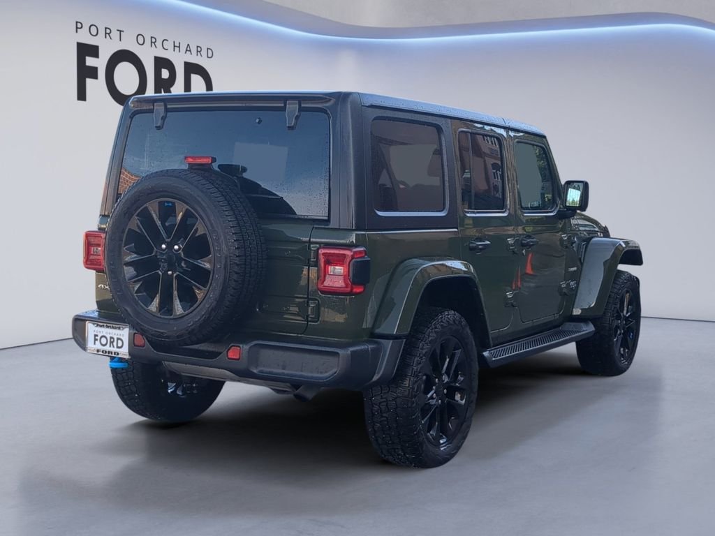 Used 2023 Sarge Green Clearcoat Jeep Sahara 4xe image 7