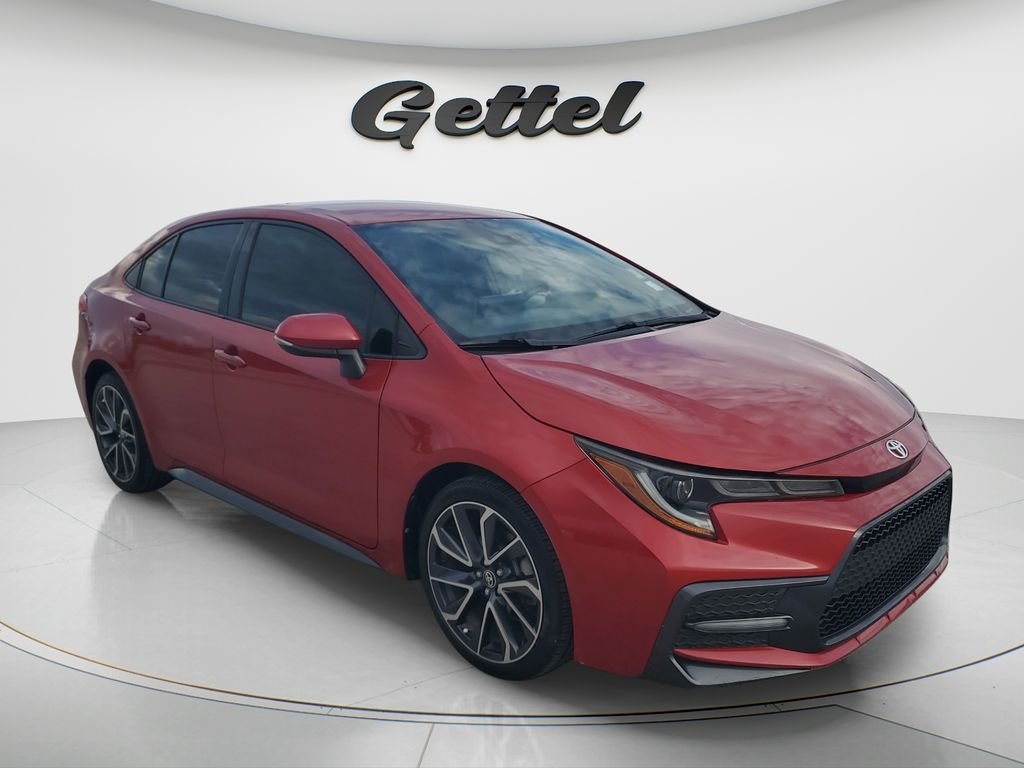 Certified Used 2021 Red Toyota SE image 3
