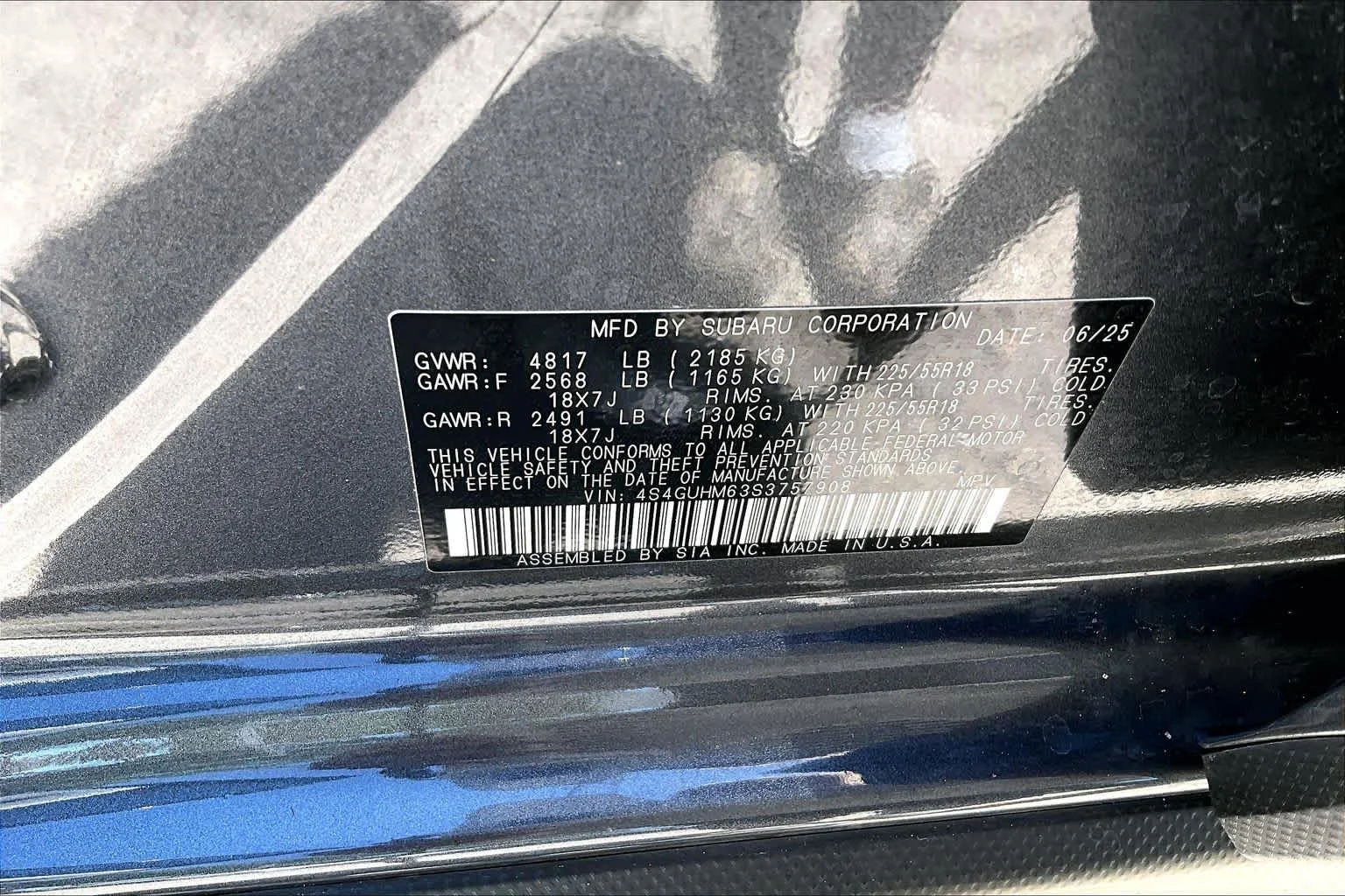 Used 2025 Magnetite Gray Metallic Subaru Limited image 68