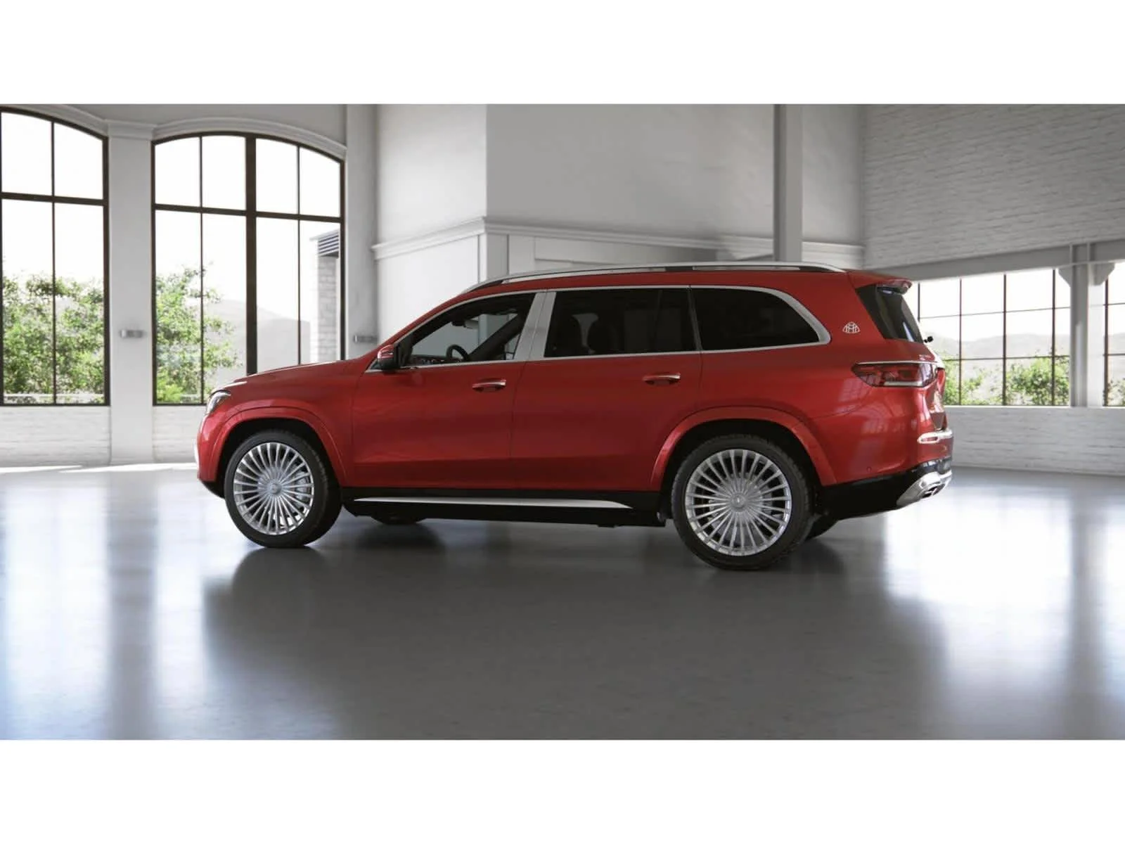 Used 2022 MANUFAKTUR Cardinal Red Metallic Mercedes-Benz Maybach GLS 600 image 32