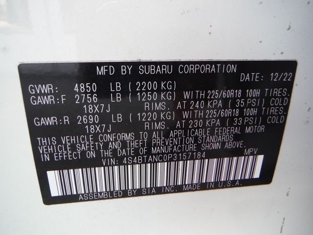 Certified Used 2023 White Subaru Limited image 54