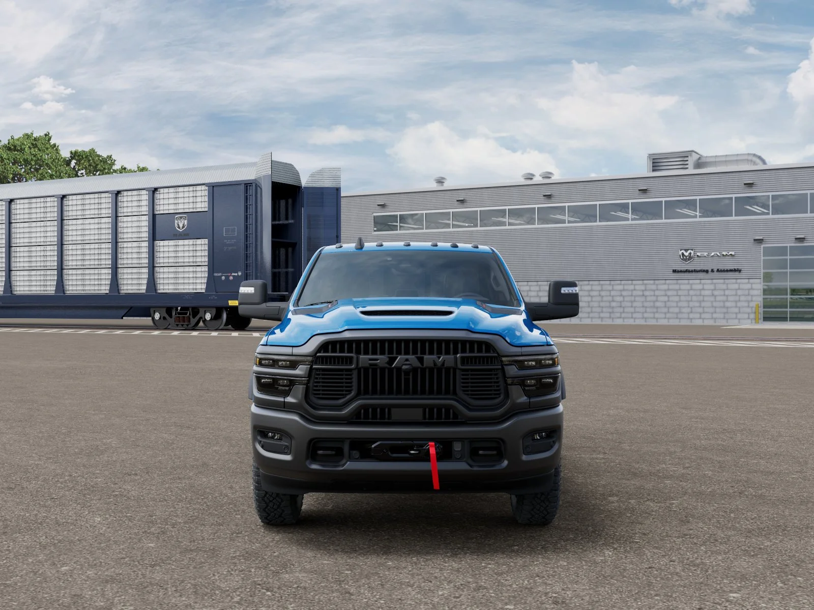 New 2026 Hydro Blue Pearl-Coat Exterior Paint RAM Power Wagon image 34