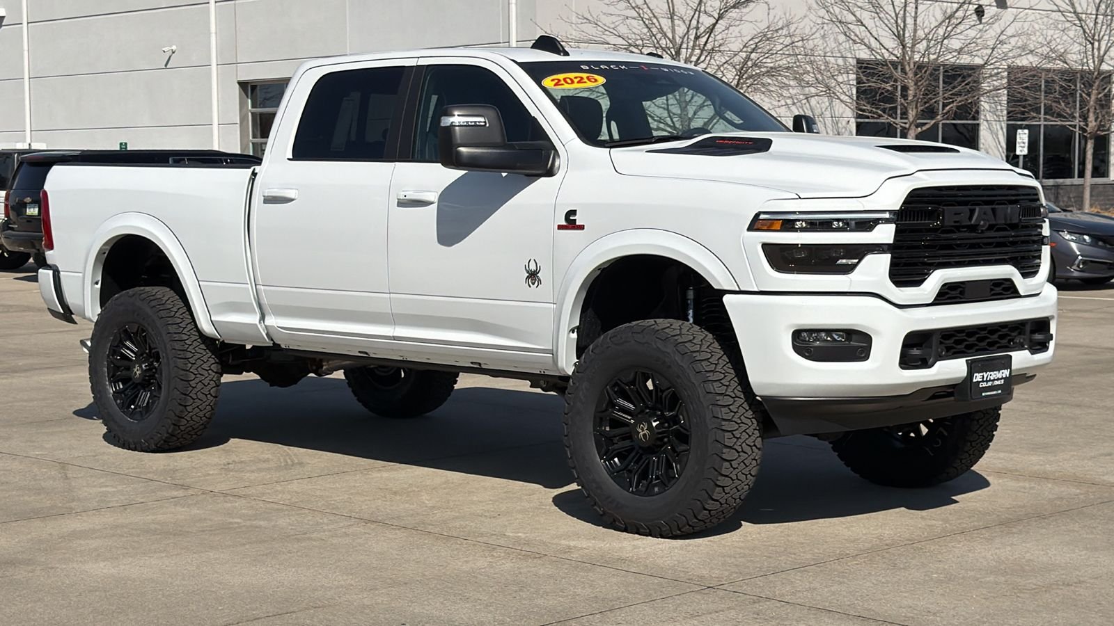 New 2026 Bright White Clear-Coat Exterior Paint RAM Laramie image 2