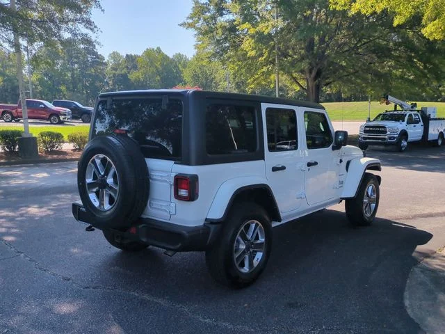 Used 2021 White Jeep Unlimited Sahara image 5