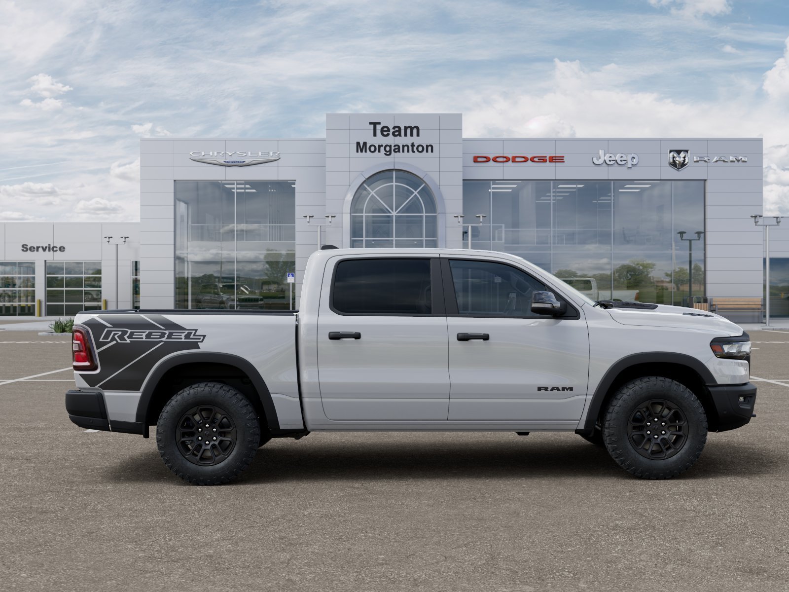 New 2026 Bright White Clear-Coat Exterior Paint RAM Rebel image 47