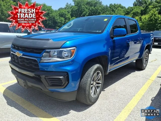 Used 2021 BRIGHT BLUE METALLIC Chevrolet 4WD Work Truck image 1