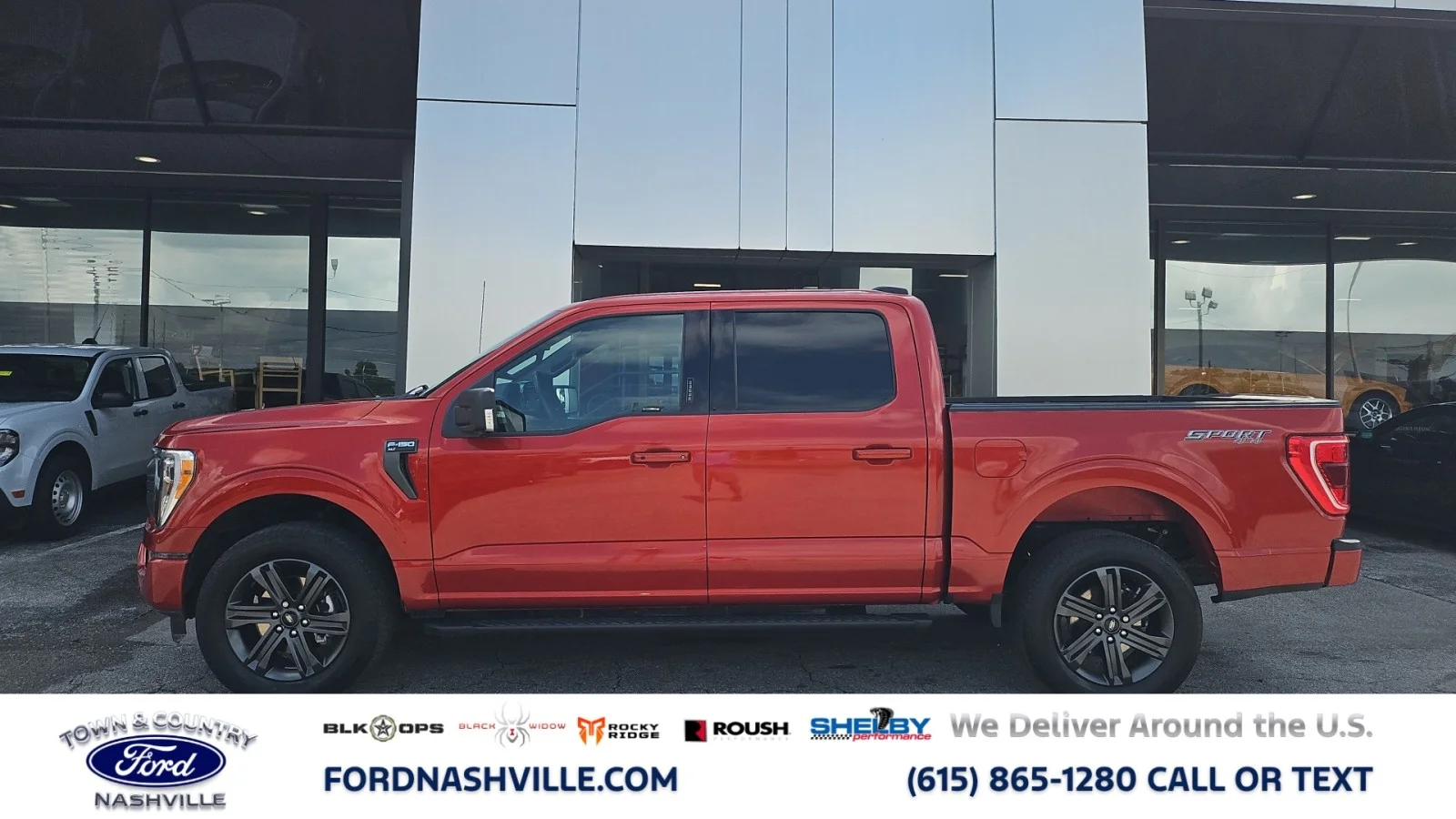 Used 2023 Red Ford XLT 4WD image 2