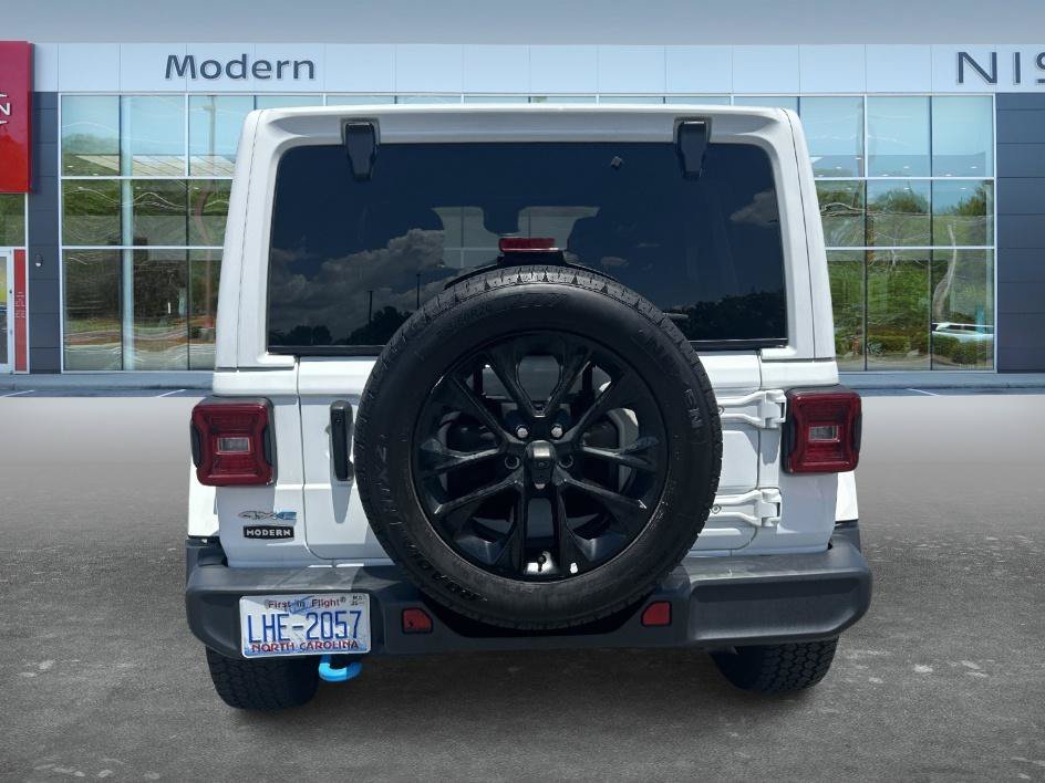 Used 2024 Bright White Clearcoat Jeep Sahara image 6