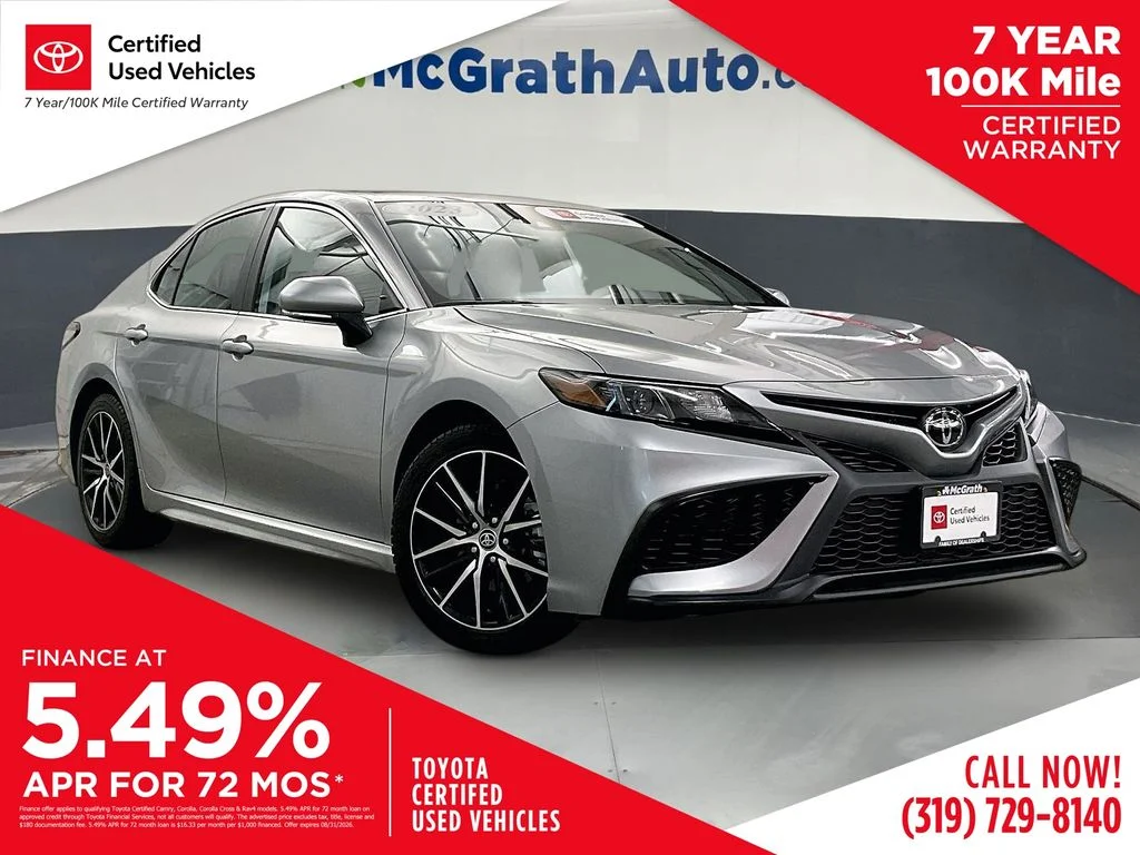 Certified Used 2023 Silver Toyota SE image 1