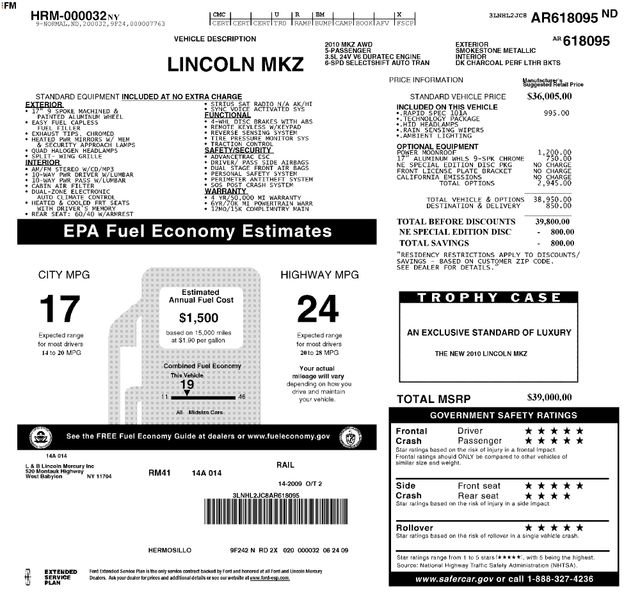 Used 2010  Lincoln Base image 47