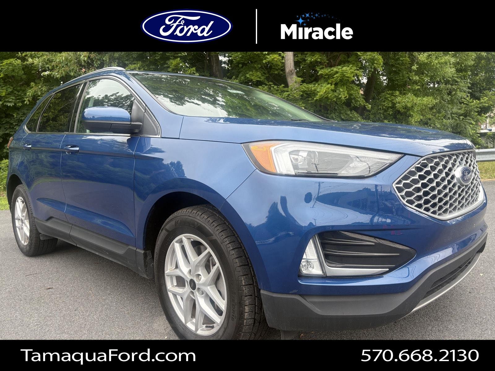 Used 2023 Atlas Blue Metallic FORD TRUCK SEL image 1